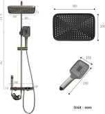 دوش حمام پیانویی HuaDiao، ارتقاء تجربه دوش به سطح لوکس.