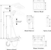 نمای نزدیک نمایشگر دیجیتال دوش 8099