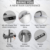دوش لوکس با شیر آب دیجیتال