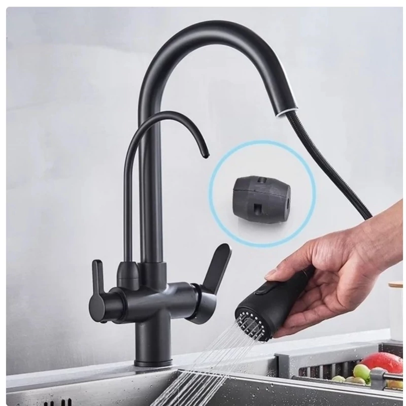 دسته اهرمی شیر ظرفشویی HD523 | کنترل دقیق دما و فشار آب