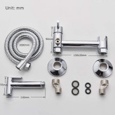 تصویر نزدیک از نازل با کیفیت شیر توالت HD129 | جریان آب دقیق و کم مصرف