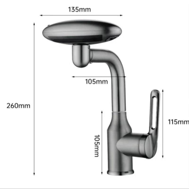تصویر نزدیک از آبریز فانتزی شیر روشویی سیتی مارکت