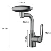 تصویر نزدیک از آبریز فانتزی شیر روشویی سیتی مارکت