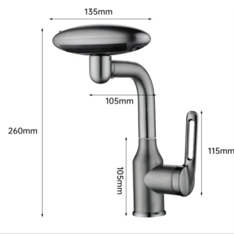 تصویر نزدیک از آبریز فانتزی شیر روشویی سیتی مارکت