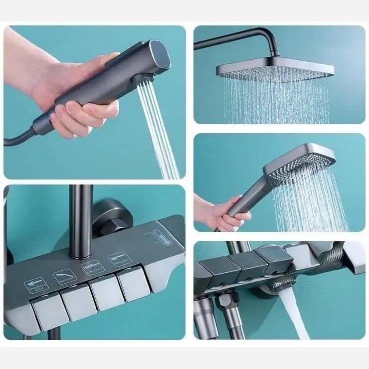 دوش آبشاری دوش پیانویی هوادیائو برای یک حمام آرامش‌بخش.