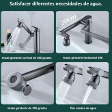 نمای عملکرد کشویی/تلسکوپی شیر Hyshin برای شستشوی سر و صورت