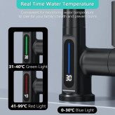 نمای نزدیک LED دمای آب