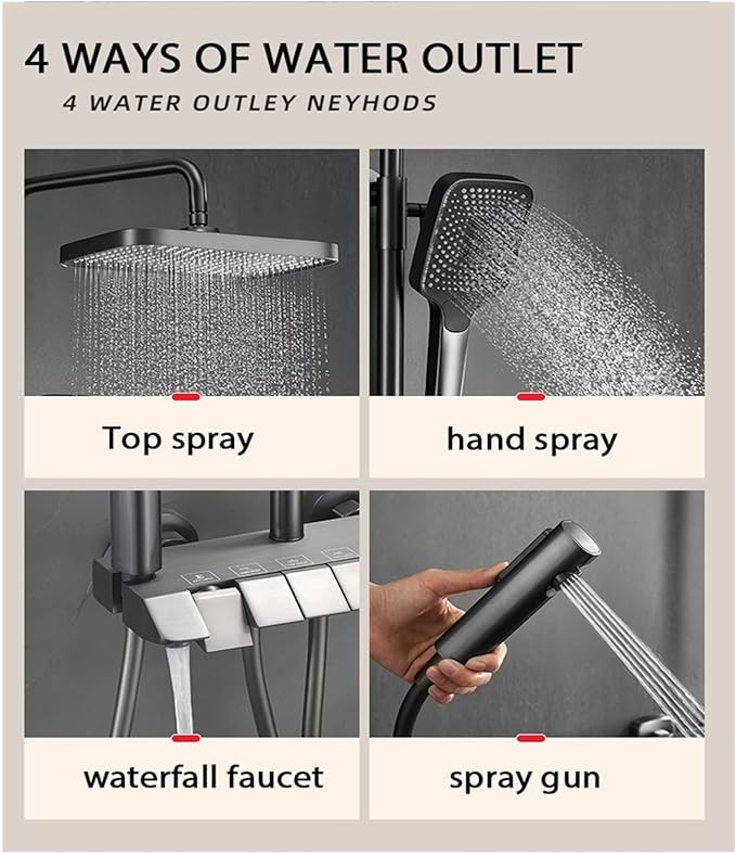 طراحی مدرن و کروم دوش DKL90832