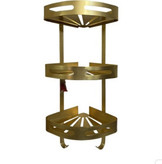 قفسه حمام نبشی سهطبقه ضد زنگ AQUAMAX مدل LUX-CORNER با چسبندگی فوقالعاده قوی.