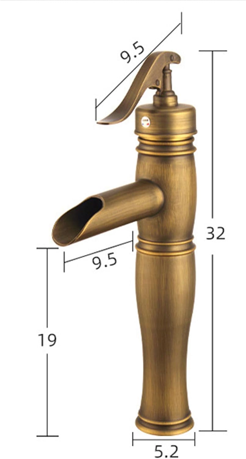 شیر روشویی پایه بلند ARTE، مناسب برای ارتفاع سینک‌های روکار مدرن.
