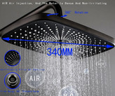 نمای نزدیک نمایشگر دیجیتال دمای آب دوش پیانویی DIGITAL-PIANO.