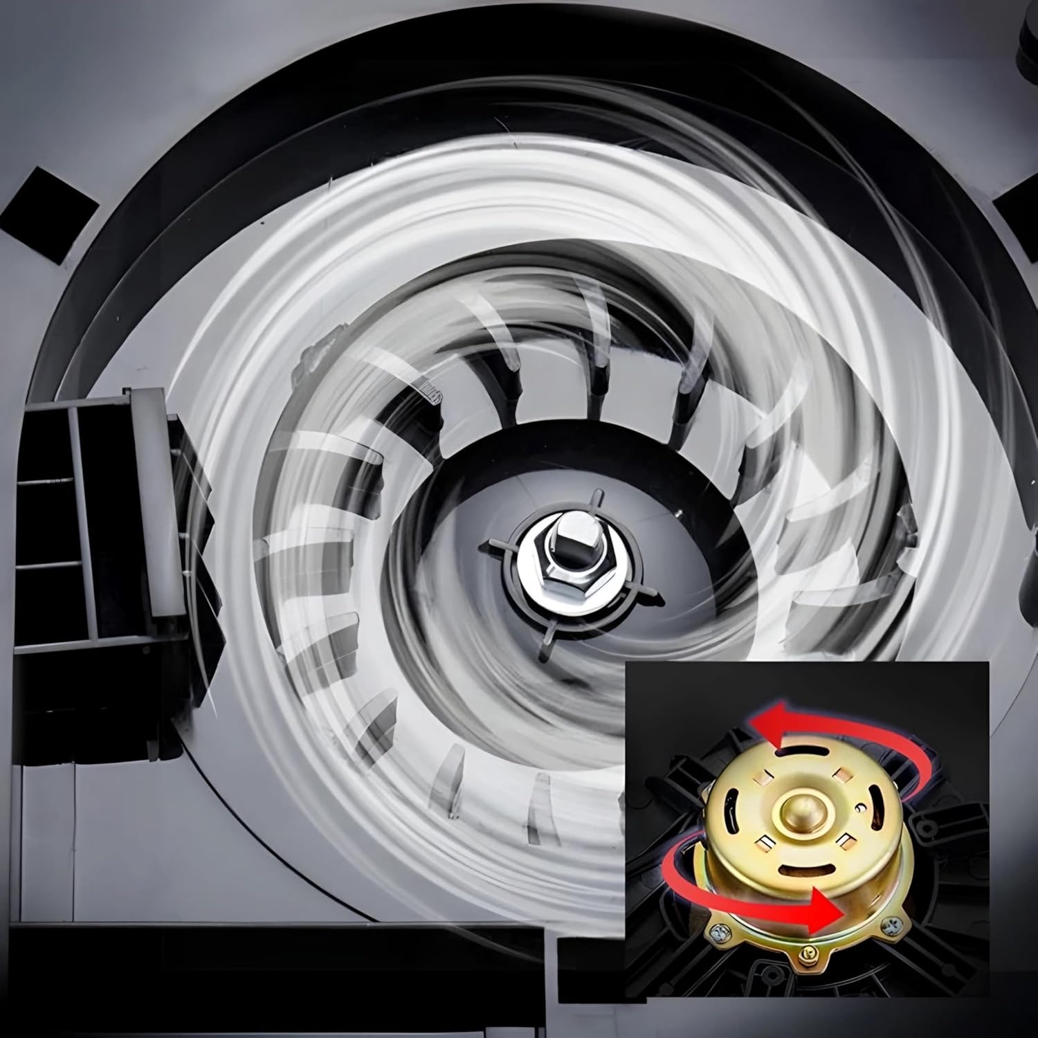 نمای نزدیک دهانه خروجی هوا و سنسور دست خشک‌کن TURBO-HYGIENE.