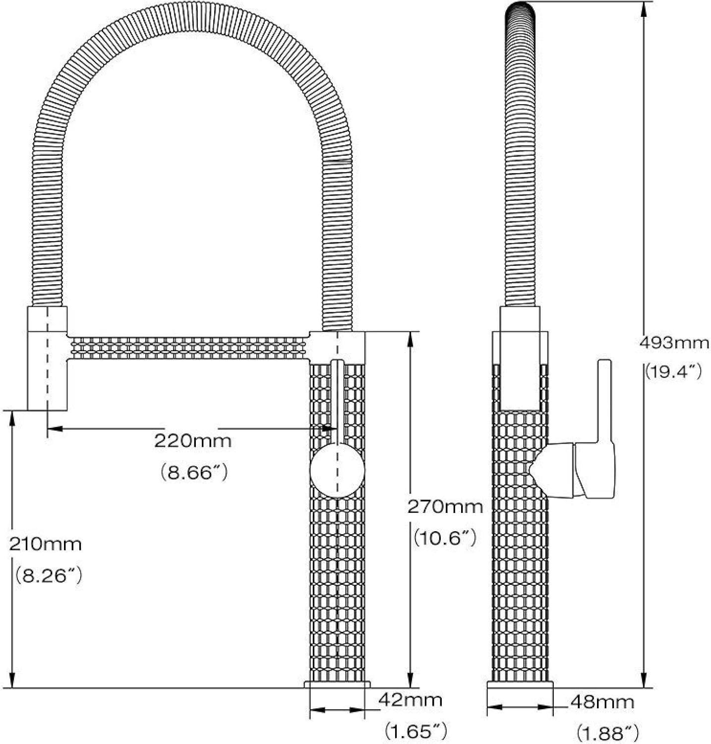 عکس شیر ظرفشویی فنری هوادیائو مدل 5224DKL