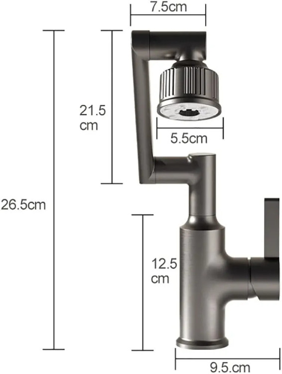 شیر روشویی هوادیائو HD408 نصب شده