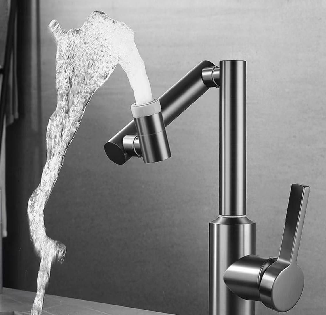 نمای جلو شیر روشویی ۳۶۰ درجه