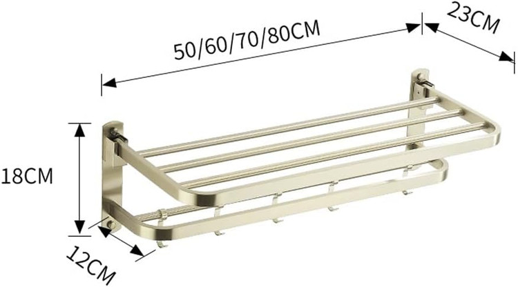استفاده از جا حوله دو طبقه در سرویس بهداشتی
