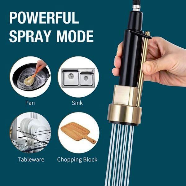 شیر آشپزخانه حرفه‌ای با شلنگ کششی