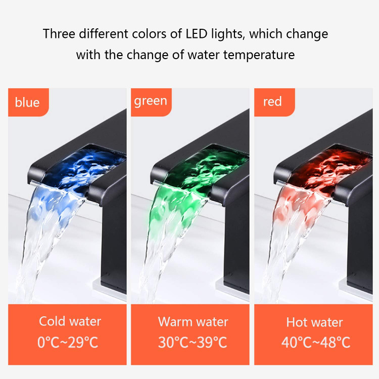شیر روشویی هوادیائو با نوار LED رنگی