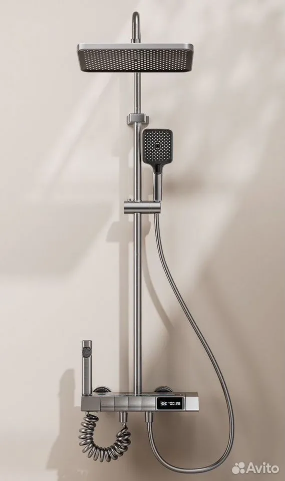 دوش حمام نمایش‌دار با تنظیم دما