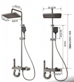 دوش حمام نمایشدار با تنظیم دما