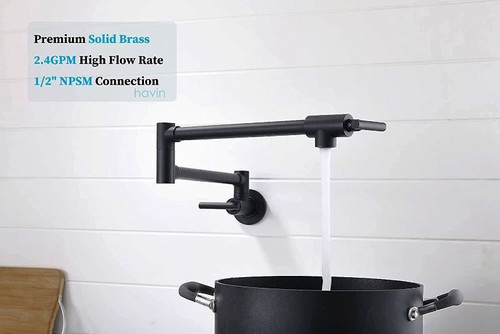 شیر قابلمه پرکن دیکالان DKL230 مشکی مات با بازوی تاشو.