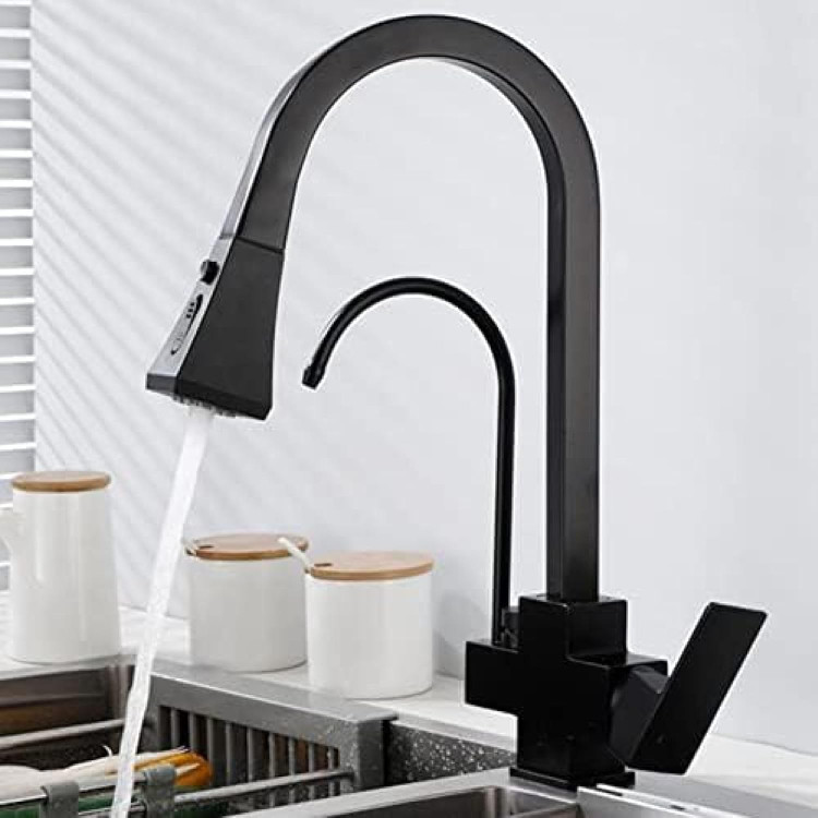 شیر ظرفشویی شاوری HuaDiao در حالت کشویی برای شستشوی کامل سینک.