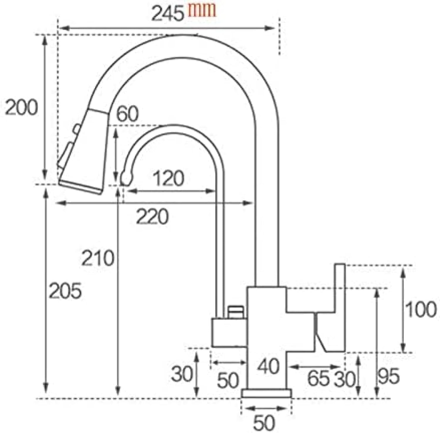 نمای برش‌خورده از کارتریج سرامیکی و مسیرهای مجزای آب در شیر دو کاره.