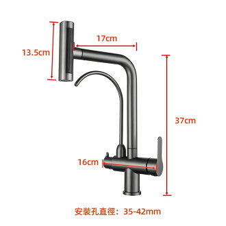 مزیت استفاده از شیر دومنظوره شاوری برای صرفهجویی در فضای سینک.