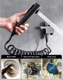 نصب دیوارکوب شیر شاتاف پیانویی HD131 در سرویس بهداشتی لوکس.