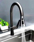 شیر ظرفشویی شاوری هوادیو با محفظه جااسکاجی متصل به بدنه.