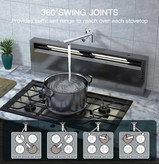 نصب دیوارکوب شیر روگازی هوادیائو در یک آشپزخانه مدرن.