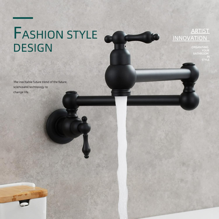 نصب آسان شیر قابلمه پرکن دیواری تاشو در بالای اجاق گاز