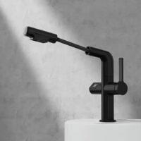 شیر روشویی HuaDiao HD525 در حالت تنظیم ارتفاع (بلند) برای بزرگسالان