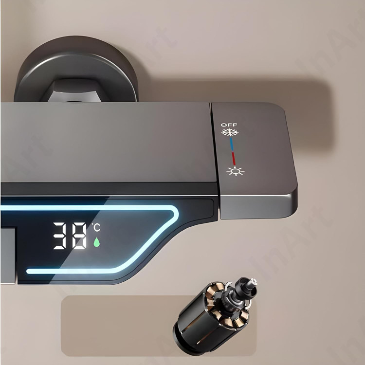 دوش حمام دیکالان: طراحی پیانویی لوکس و مدرن