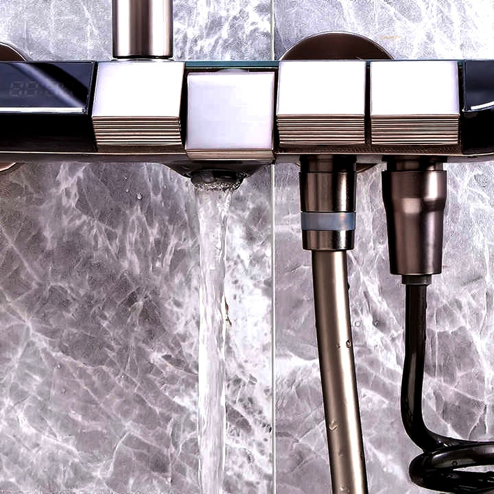 پنل دوش دیکالان با ۴ حالت خروج آب (بارانی، آبشاری، جت، دستی)