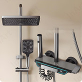 دوش حمام پیانویی هوشمند دیکالان ۸۰۹۱۱ با پنل کنترل پیانویی مشکی مات