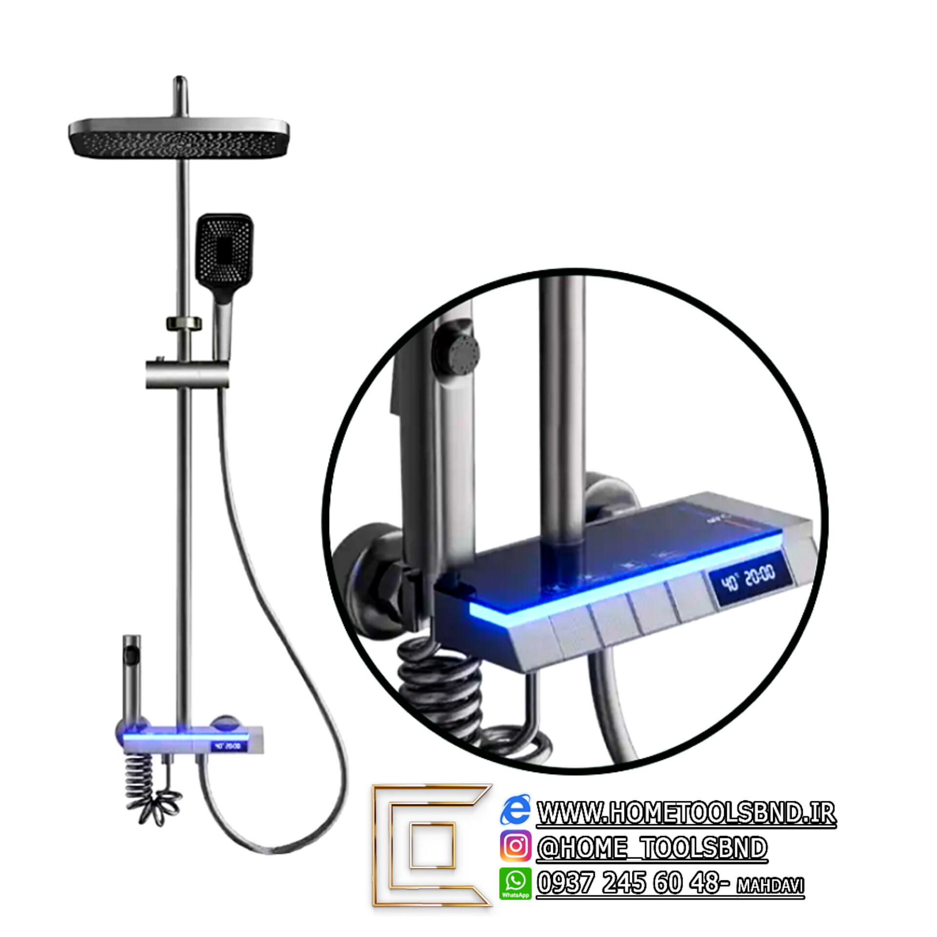 پنل کنترل پیانویی PING با صفحه نمایش دیجیتال و خط نورپردازی