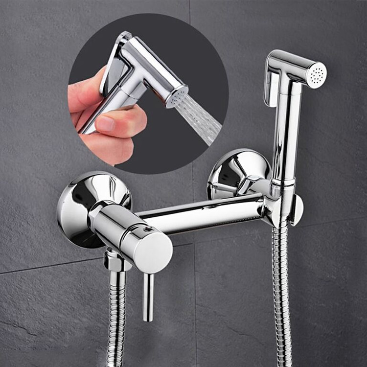 شیر توالت برنجی (شامل پک اقتصادی) با پوشش کروم