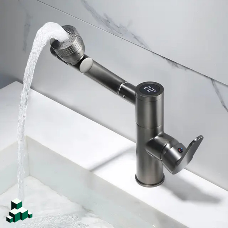 تصویر شیر روشویی ۳۶۰ درجه نمایشگردار