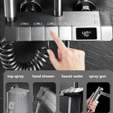 دوش حمام دیجیتال پیانویی کلیدی با صدا