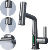 نمای محصول شیر ظرفشویی دیجیتال با صفحه نمایش دمای لحظهای