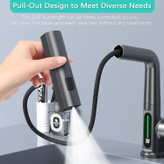 تصویر شیر ظرفشویی دیجیتال با صفحه نمایش دمای لحظهای