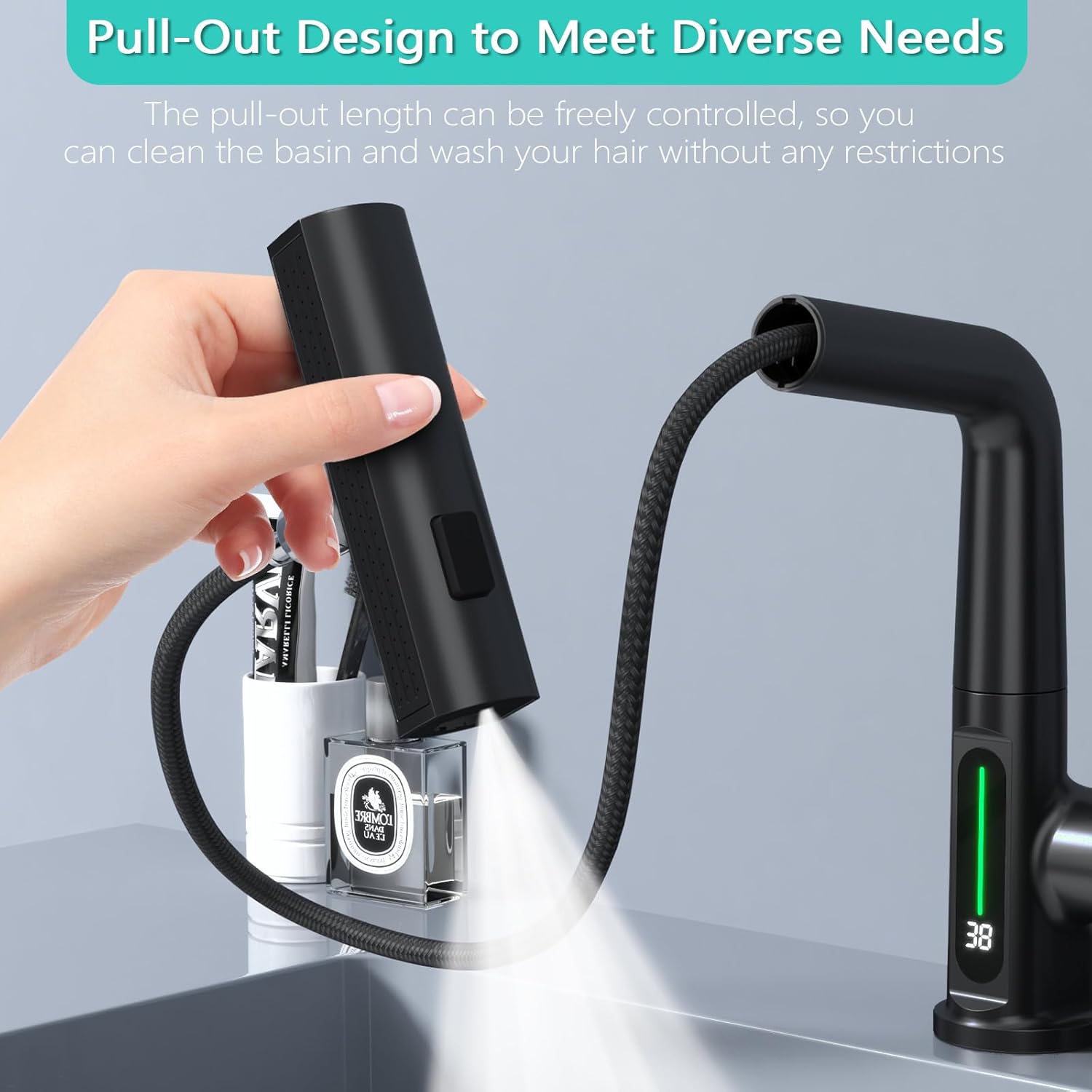 تصویر شیر ظرفشویی چهارحالته چرخشی