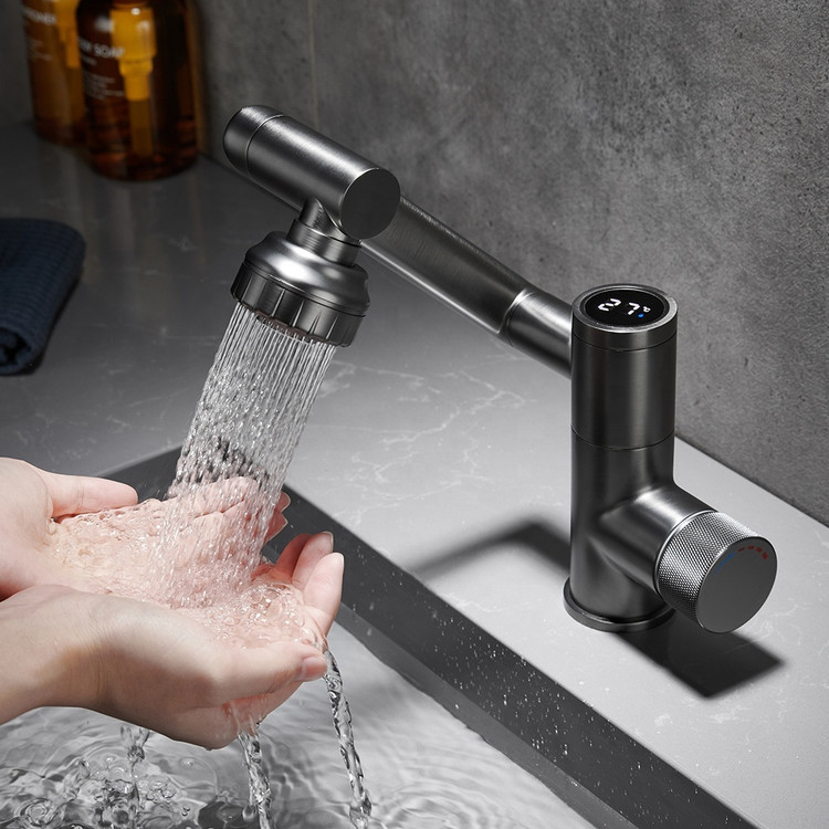 تصویر شیر روشویی ۳۶۰ درجه نمایشگردار