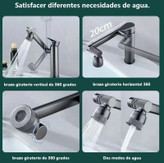 تصویر شیر روشویی چرخشی ۳۶۰ درجه با نمایشگر