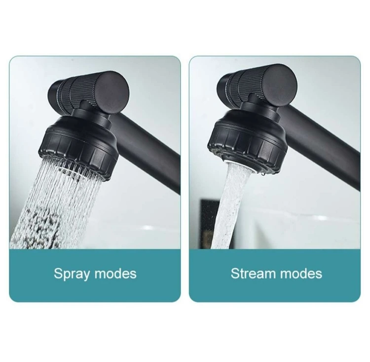 عکس شیر روشویی هوشمند اقتصادی  نمایشگر و پاشش آب چند حالته 36 درجه