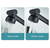 عکس شیر روشویی هوشمند اقتصادی نمایشگر و پاشش آب چند حالته 36 درجه