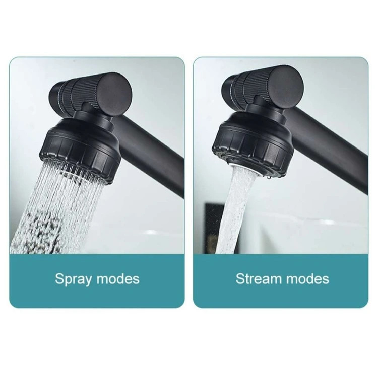 عکس شیر روشویی هوشمند اقتصادی نمایشگر و پاشش آب چند حالته 36 درجه