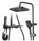 سردوش حمام مثلثی با طراحی پیانویی