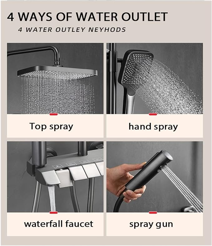 تصویر خروجی آب دوش پیانویی فشارقوی